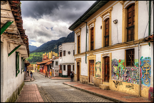Le quartier de la Candelaria à Bogota