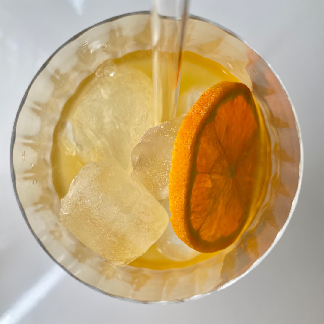 Un Sherry Cobbler vu de dessus